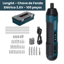 LongSA - Chave de Fenda Elétrica 3,6V - 105 peças - Loja-TopSpoT