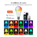 Lâmpada Smart - Wi-Fi 15W RGB E27 Bivolt - Alexa Google - Coibeu