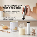 Misturador e Espumador de Leite Inox Recarregável USB – 3 Velocidades