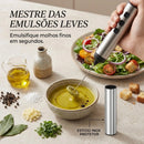 Misturador e Espumador de Leite Inox Recarregável USB – 3 Velocidades