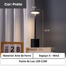 CandeLux - Luminária de Mesa Recarregável e Portátil - Loja-TopSpoT