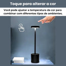 CandeLux - Luminária de Mesa Recarregável e Portátil - Loja-TopSpoT