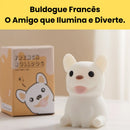 Luminária Infantil Buldogue Francês - Silicone com Timer e USB