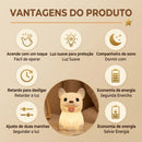 Luminária Infantil Buldogue Francês - Silicone com Timer e USB