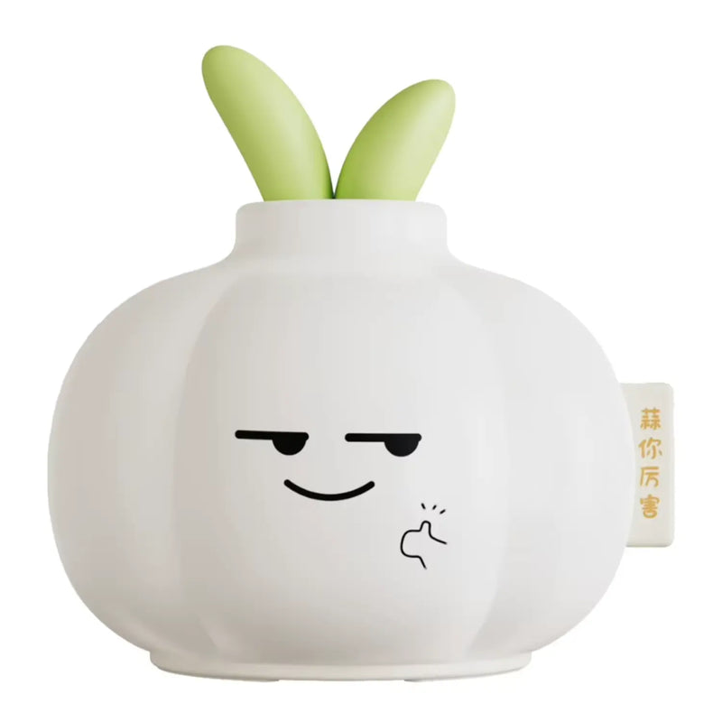 Luz Noturna Infantil Alho Kawaii - Silicone | Timer | Recarregável