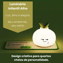 Luz Noturna Infantil Alho Kawaii - Silicone | Timer | Recarregável