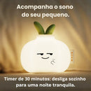 Luz Noturna Infantil Alho Kawaii - Silicone | Timer | Recarregável