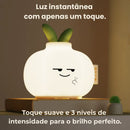 Luz Noturna Infantil Alho Kawaii - Silicone | Timer | Recarregável