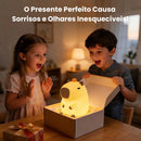 Luz Noturna Infantil Capivara LED em Silicone com Temporizador e USB