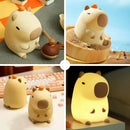 Luz Noturna Infantil Capivara LED em Silicone com Temporizador e USB