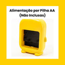 Relógio Despertador de Mesa Infantil Analógico Bichinhos Lúdico