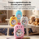 Relógio Despertador de Mesa Infantil Analógico Bichinhos Lúdico