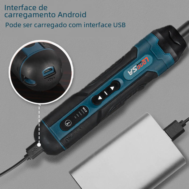 LongSA - Chave de Fenda Elétrica 3,6V - 105 peças - Loja-TopSpoT