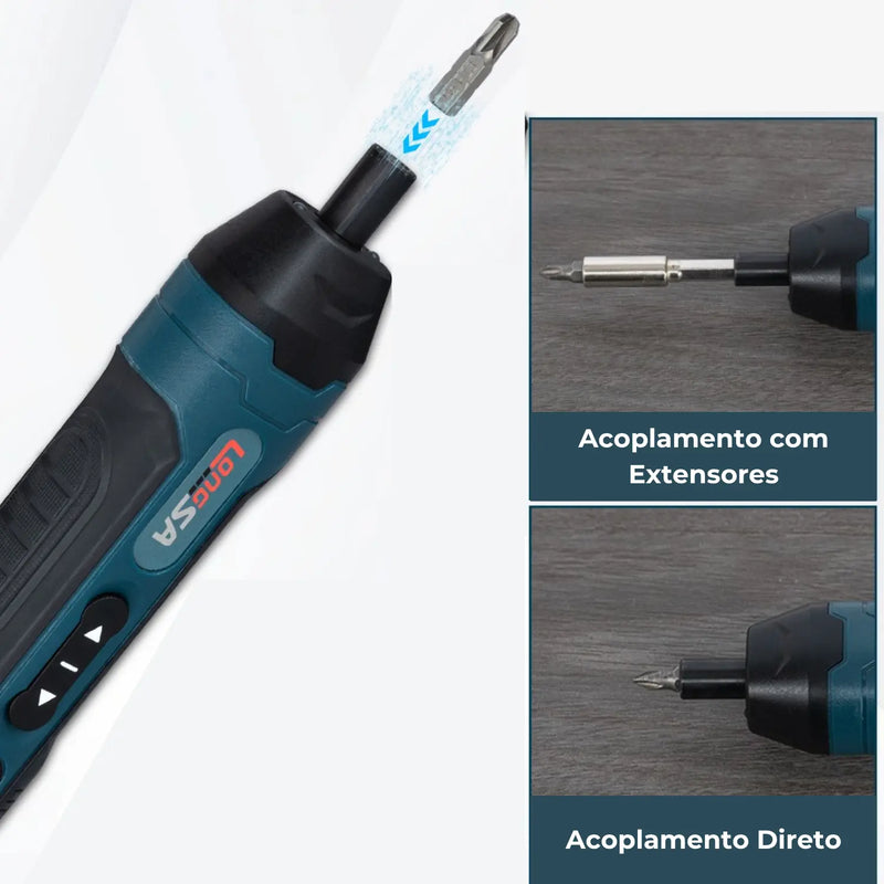 LongSA - Chave de Fenda Elétrica 3,6V - 105 peças - Loja-TopSpoT