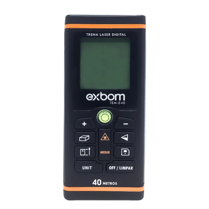 Trena a Laser 40m Digital Mede Área e Volume Exbom