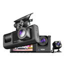 Câmera Veicular 3 Lentes 1080p Visão Noturna Sensor G Kapbom