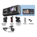 Câmera Veicular 3 Lentes 1080p Visão Noturna Sensor G Kapbom