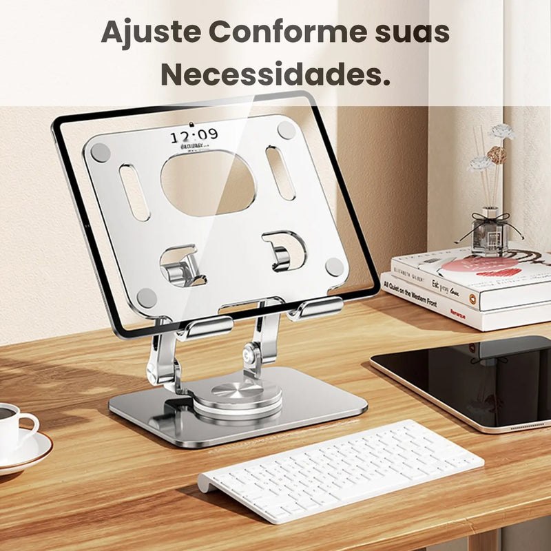TurnTab 360 – Suporte Rotativo Ajustável para Tablets - Loja-TopSpoT