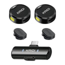 Microfone Lapela Sem Fio USB-C Duplo p/ Celular Kaidi KMF4-C