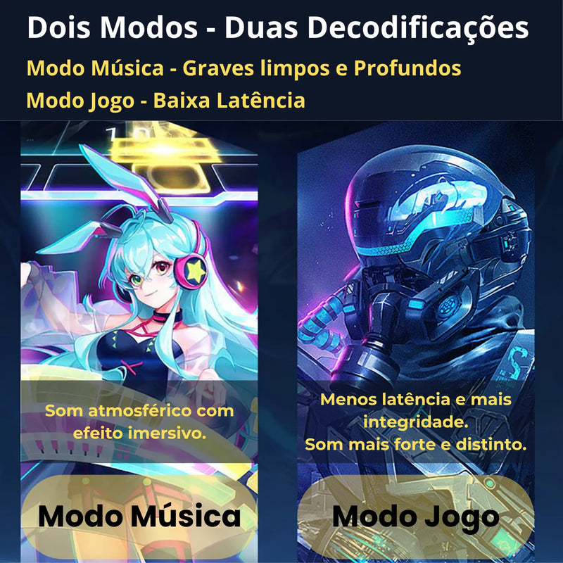 Lenovo thinkplus GM2 Pro - Fone TWS Bluetooth 5.3 - Gamers - Loja-TopSpoT