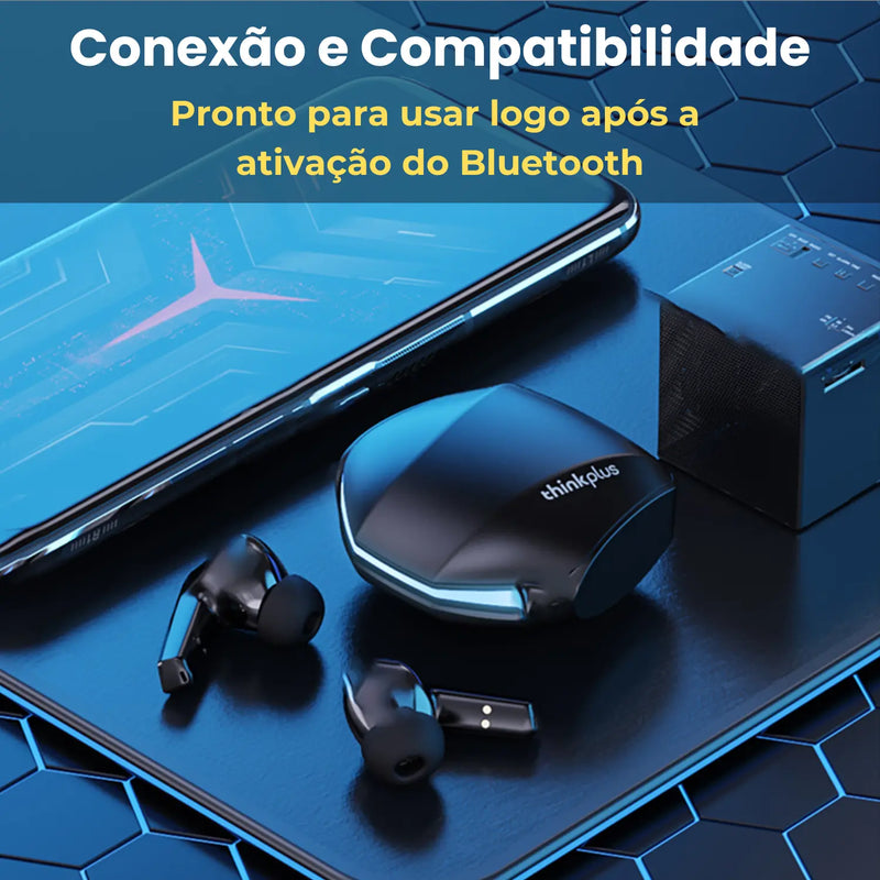 Lenovo thinkplus GM2 Pro - Fone TWS Bluetooth 5.3 - Gamers - Loja-TopSpoT