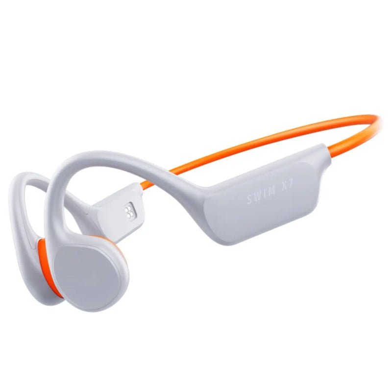 AquaBone - Fone Bluetooth 5.3 de Condução Óssea para Esportes Aquáticos - Loja-TopSpoT