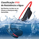 AquaBone - Fone Bluetooth 5.3 de Condução Óssea para Esportes Aquáticos - Loja-TopSpoT