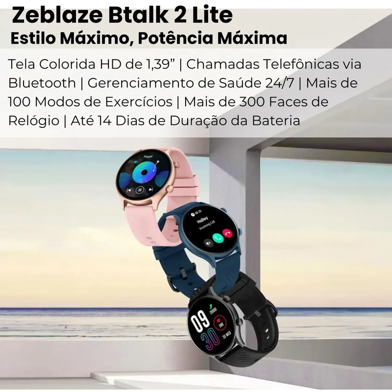 Zeblaze Btalk 2 Lite -Smartwatch-Bluetooth 5.2-220mah - Loja-TopSpoT