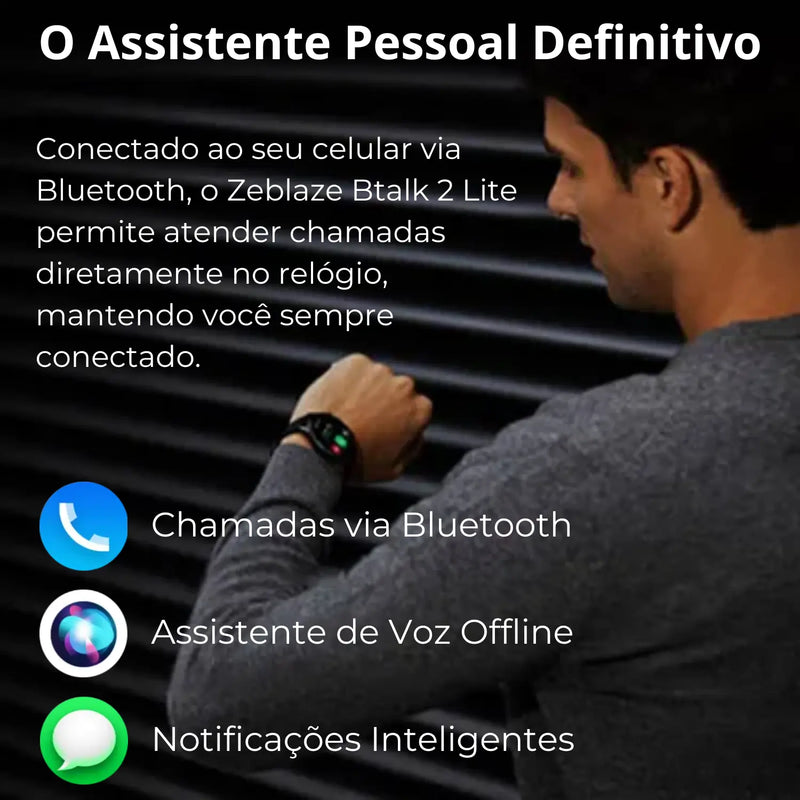Zeblaze Btalk 2 Lite -Smartwatch-Bluetooth 5.2-220mah - Loja-TopSpoT