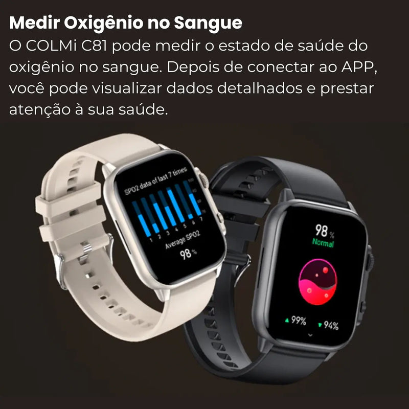 Smartwatch COLMi C81-Bluetooth 5.0-IP68-250mah - Loja-TopSpoT