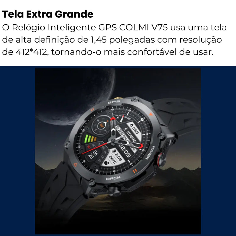 Smartwatch GPS COLMi V75-Bluetooth 5.3-IP68-650mah - Loja-TopSpoT
