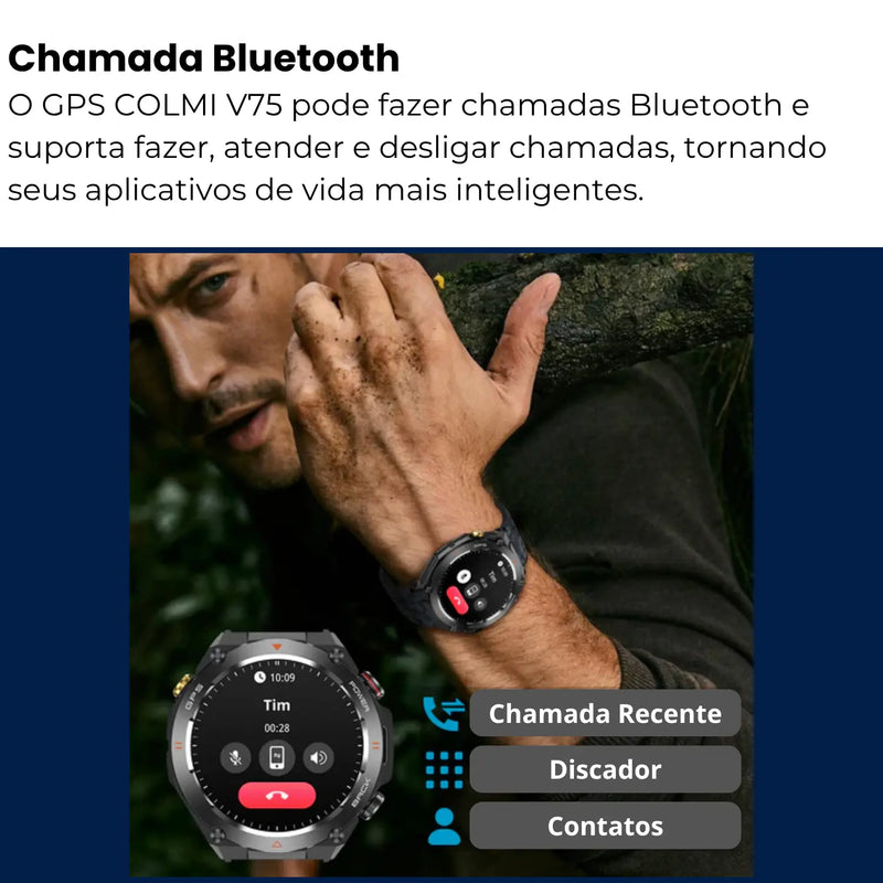 Smartwatch GPS COLMi V75-Bluetooth 5.3-IP68-650mah - Loja-TopSpoT