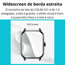 COLMi C61 Smartwatch Chamada Bluetooth Tela 1.9" Monitor Saúde IP67