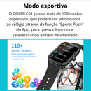 COLMi C61 Smartwatch Chamada Bluetooth Tela 1.9" Monitor Saúde IP67