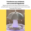 Umidificador e Difusor de Aromas Guarda-Chuva - 300ml LED