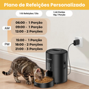 Alimentador PET Automático Smart Wi-Fi App 2L Tigela Inox ROJECO