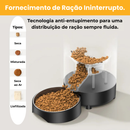 Alimentador PET Automático Smart Wi-Fi App 2L Tigela Inox ROJECO