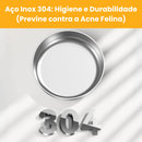 Alimentador PET Automático Smart Wi-Fi App 2L Tigela Inox ROJECO