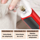 Moedor Unha Pet Profissional | 7 Vel. 11000rpm USB Silencioso LED