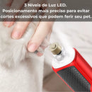 Moedor Unha Pet Profissional | 7 Vel. 11000rpm USB Silencioso LED