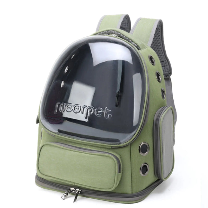 Mochila Pet Astronauta - Visor Panorâmico - Gato e Cão - Moorpet