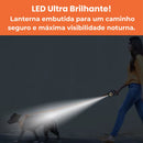 Guia Retrátil 5m para Cães até 35kg com Lanterna LED e RGB