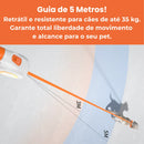 Guia Retrátil 5m para Cães até 35kg com Lanterna LED e RGB